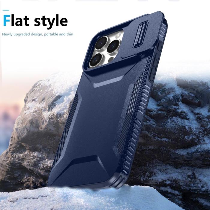 Bild 5,  iPhone 16 Pro Max Skal CamShield Hybrid Blå - Teknikhallen.se