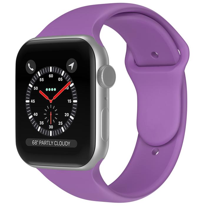 Bild 2, ColorPop Apple Watch 38/40/41/42 mm Silikon Armband (M/L) Lila - Teknikhallen.se