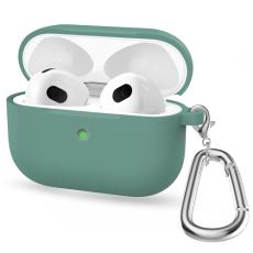  AirPods 3 Skal Silikon Med Krok Gr&ouml;n - Teknikhallen.se