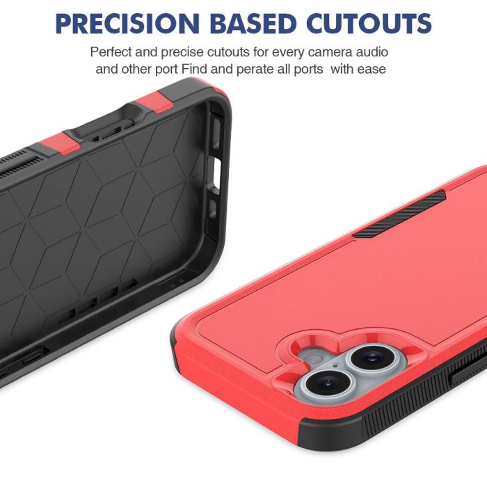 Bild 5,  iPhone 16 Skal Extreme Shockproof Hybrid Röd - Teknikhallen.se