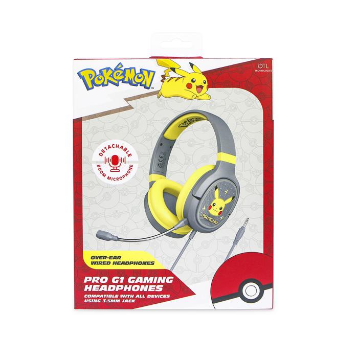 Bild 2, OTL Pokemon Pikachu Gaming-Headset Over Ear Bom-mikrofon - Teknikhallen.se