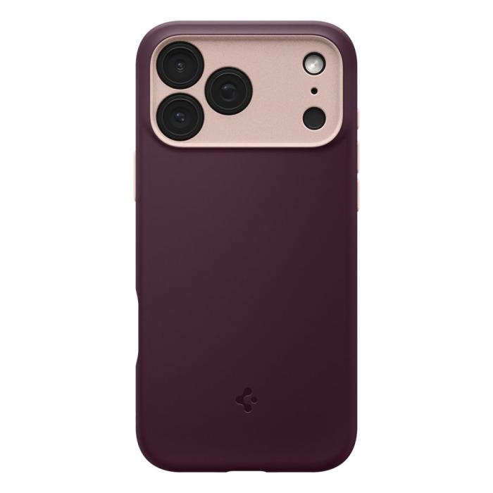 Bild 2, Spigen Spigen iPhone 17 Pro Max Skal MagSafe Nano Pop Burgundy Bean - Teknikhallen.se