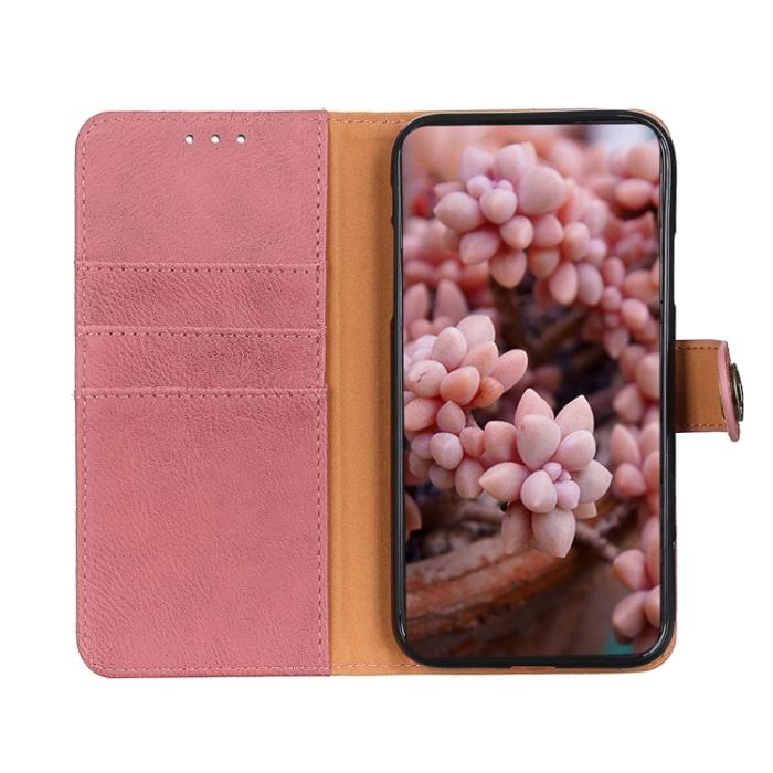 Bild 4, KHAZNEH KHAZNEH Motorola Moto E13 Fodral Läder Rosa - Teknikhallen.se