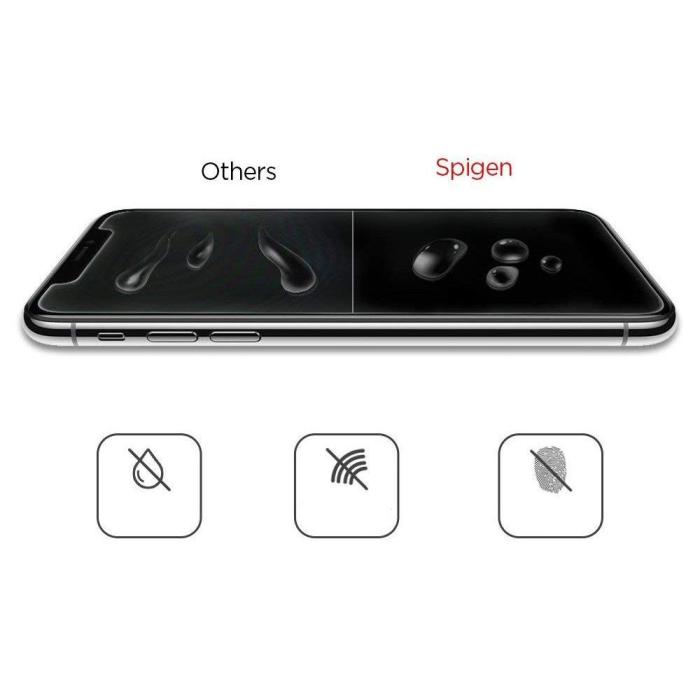 Bild 5, Spigen Spigen iPhone 11 Pro/X/Xs Skärmskydd Slim Glas.tR Härdat Glas - Teknikhallen.se