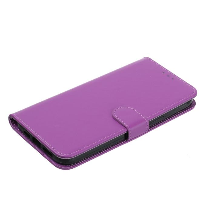 Bild 4,  Samsung Galaxy S23 Ultra Fodral Solid Läder Lila - Teknikhallen.se