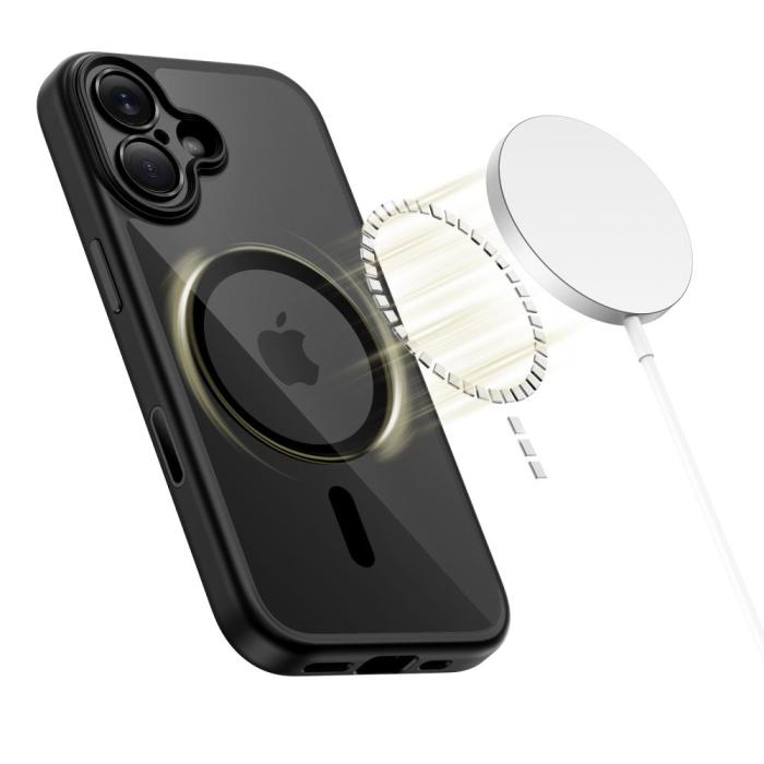 Bild 3, Tech-Protect Tech-Protect iPhone 17 Skal MagSafe MagPeak Svart/Transparent - Teknikhallen.se