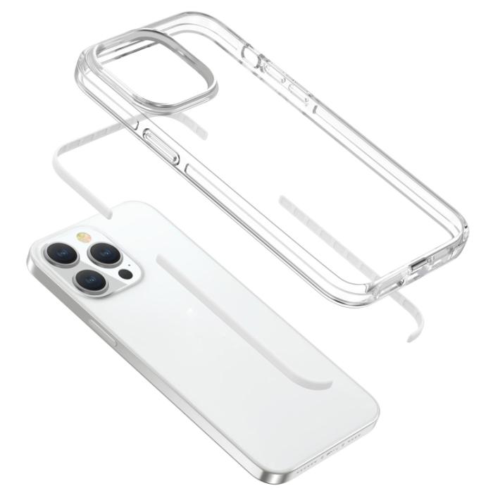 Bild 5,  iPhone 15 Pro Skal Hybrid Dual-Color Vit - Teknikhallen.se