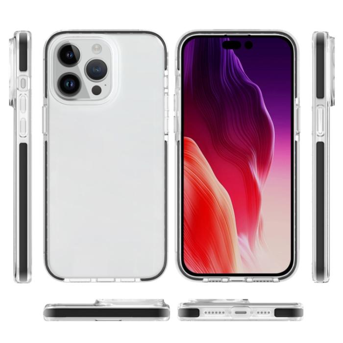 Bild 2,  iPhone 15 Pro Skal Hybrid Dual-Color Svart - Teknikhallen.se