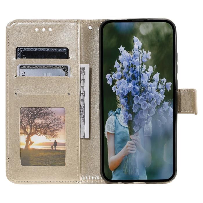 Bild 3,  Xiaomi 12T / 12T Pro Fodral Mandala Läder Guld - Teknikhallen.se