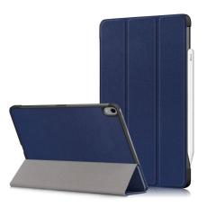  iPad Air 2026-2020 Fodral Tri-Fold Litchi Bl&aring; - Teknikhallen.se