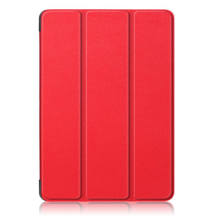 Bild 2,  iPad Air 2026-2020 Fodral Tri-Fold Litchi Röd - Teknikhallen.se