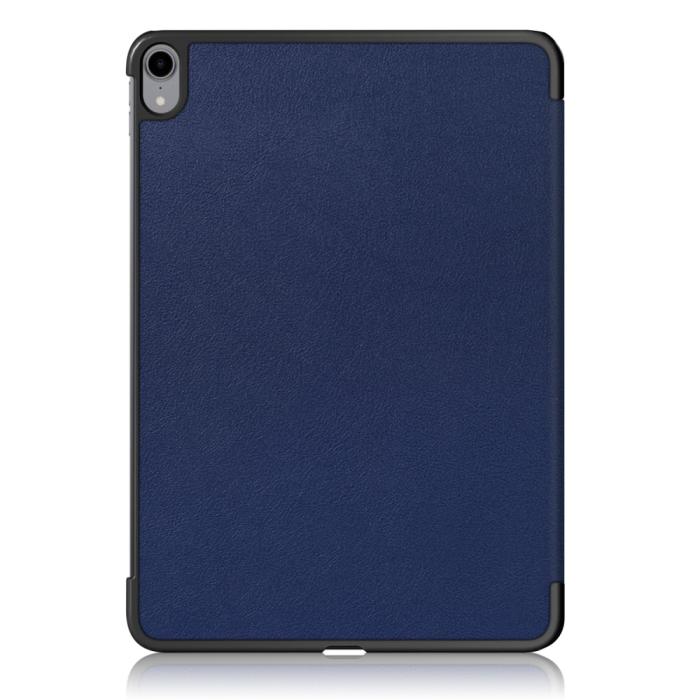 Bild 3,  iPad Air 2026-2020 Fodral Tri-Fold Litchi Blå - Teknikhallen.se