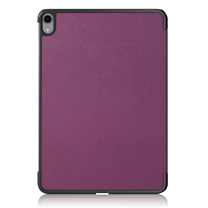 Bild 3,  iPad Air 2026-2020 Fodral Tri-Fold Litchi Lila - Teknikhallen.se