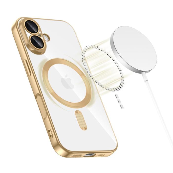 Bild 2, Tech-Protect Tech-Protect iPhone 17 Skal MagSafe MagFlex Shiny Gold - Teknikhallen.se