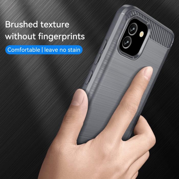 Bild 3,  Samsung Galaxy A03 Skal Borstad Stål Textur Grå - Teknikhallen.se