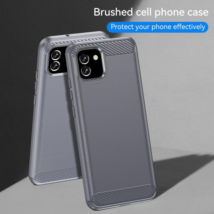 Bild 6,  Samsung Galaxy A03 Skal Borstad Stål Textur Grå - Teknikhallen.se