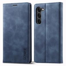 LC.IMEEKE LC.IMEEKE Samsung Galaxy S23 Fodral Flip L&auml;der Bl&aring; - Teknikhallen.se