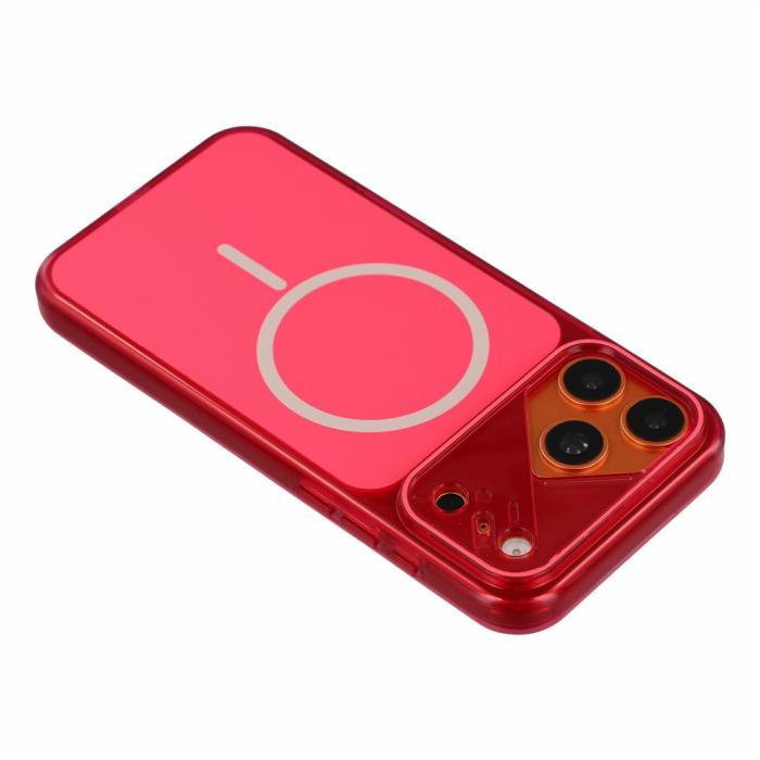 Bild 4,  iPhone 18 Pro Max/17 Pro Max Skal MagSafe Reptåligt Röd - Teknikhallen.se