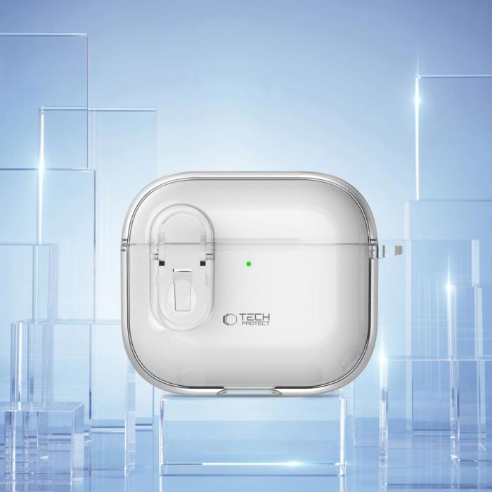 Bild 3, Tech-Protect Tech-Protect AirPods 4 Skal Slim Hook Transparent - Teknikhallen.se