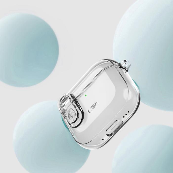 Bild 4, Tech-Protect Tech-Protect AirPods 4 Skal Slim Hook Transparent - Teknikhallen.se