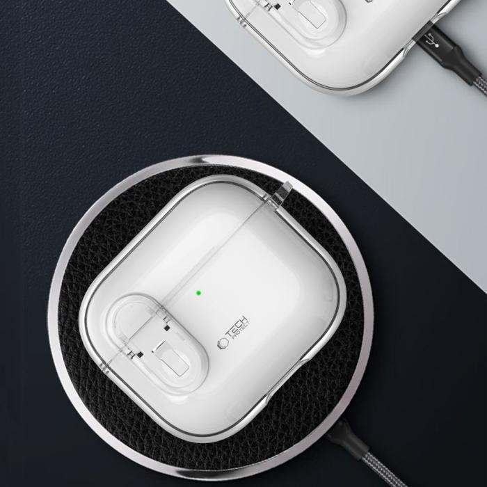 Bild 5, Tech-Protect Tech-Protect AirPods 4 Skal Slim Hook Transparent - Teknikhallen.se