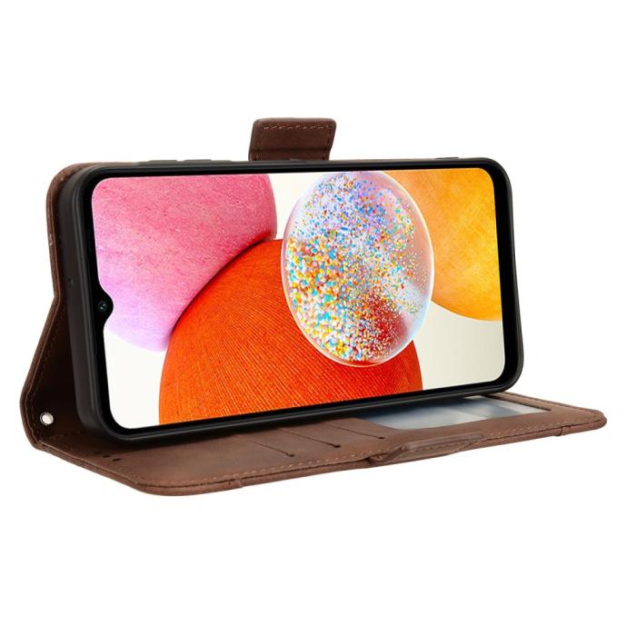 Bild 4,  Samsung Galaxy A15 5G Fodral Med Avtagbart Kortfodral Brun - Teknikhallen.se