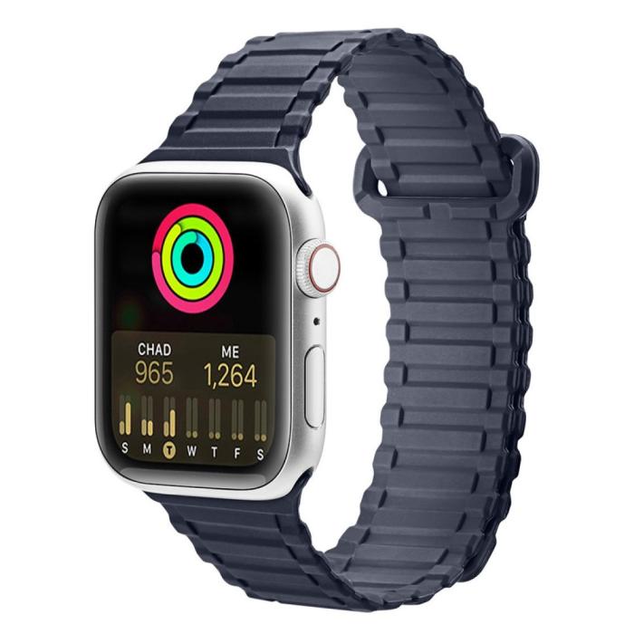 Bild 2, DUX DUCIS DUX DUCIS Apple Watch 38/40/41/42 mm mm Armband Magnetisk Silikon - Teknikhallen.se