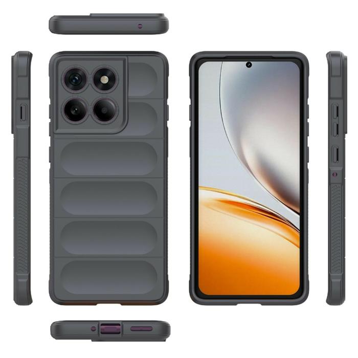 Bild 2,  Motorola Edge 60 Pro Skal Magic Shield Grå - Teknikhallen.se
