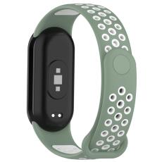  Xiaomi Smart Band 10/9/8 Tr&auml;ningsarmband Dual-Color Gr&ouml;n/Vit - Teknikhallen.se