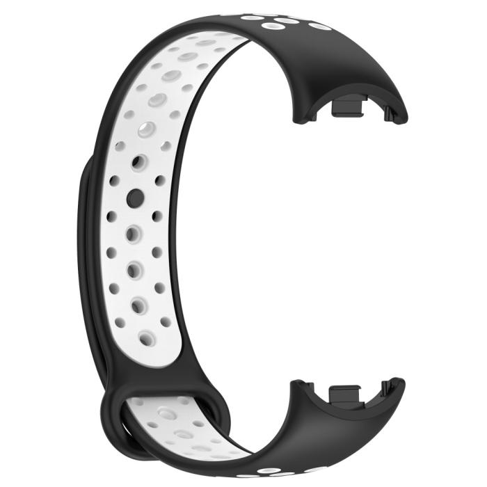 Bild 3,  Xiaomi Smart Band 10/9/8 Träningsarmband Dual-Color Svart/Vit - Teknikhallen.se