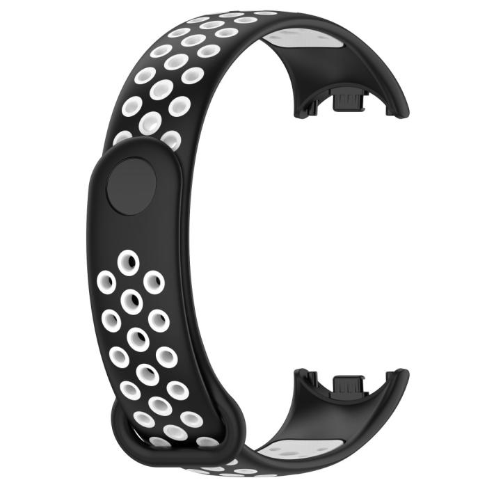 Bild 4,  Xiaomi Smart Band 10/9/8 Träningsarmband Dual-Color Svart/Vit - Teknikhallen.se
