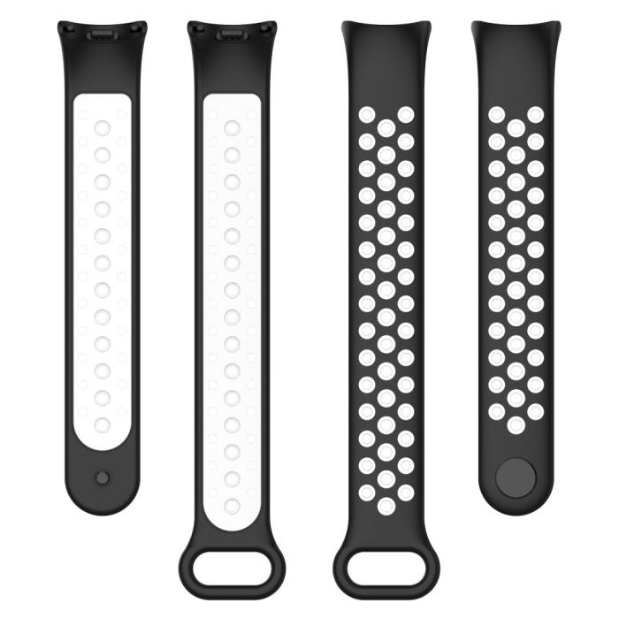 Bild 5,  Xiaomi Smart Band 10/9/8 Träningsarmband Dual-Color Svart/Vit - Teknikhallen.se