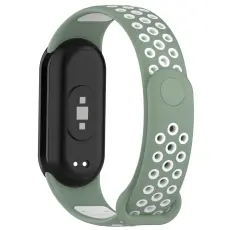  Xiaomi Smart Band 10/9/8 Tr&auml;ningsarmband Dual-Color Gr&ouml;n/Vit - Teknikhallen.se