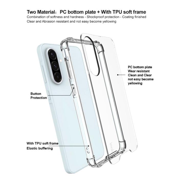 Bild 3, IMAK IMAK Galaxy A56 5G / A36 5G Skal Shockproof Transparent - Teknikhallen.se