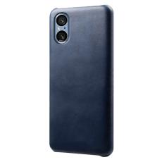 Sony Xperia 5 V Skal L&auml;derbelagt Bl&aring; - Teknikhallen.se