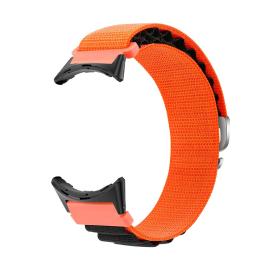  Google Pixel Watch / Watch 2 Armband Nylon Pro Orange/Svart - Teknikhallen.se