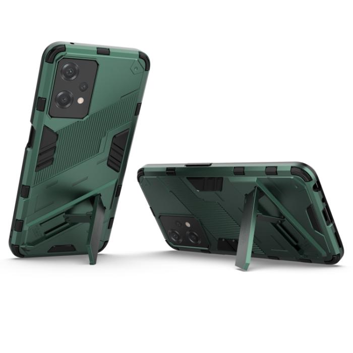 Bild 3,  OnePlus Nord CE 2 Lite 5G Skal Hybrid Armor Kickstand Grön - Teknikhallen.se