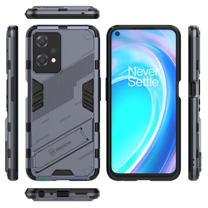 Bild 2,  OnePlus Nord CE 2 Lite 5G Skal Hybrid Armor Kickstand Grå - Teknikhallen.se