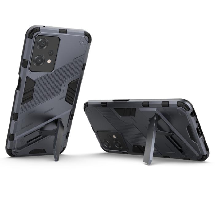 Bild 3,  OnePlus Nord CE 2 Lite 5G Skal Hybrid Armor Kickstand Grå - Teknikhallen.se
