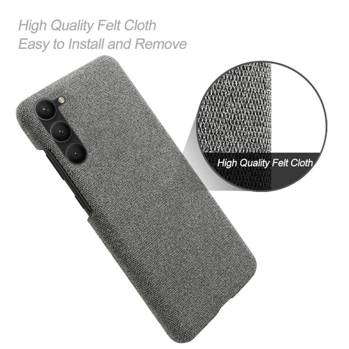 Bild 4, KSQ KSQ Samsung Galaxy S23 Plus Skal Tygbelagt Grå - Teknikhallen.se