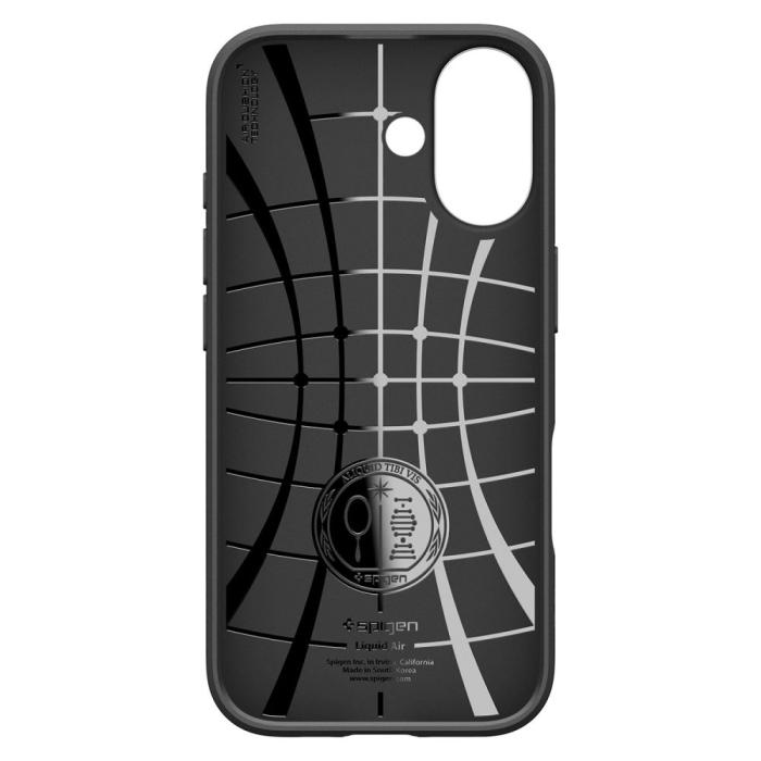 Bild 3, Spigen Spigen iPhone 17 Skal Liquid Air Matt Svart - Teknikhallen.se