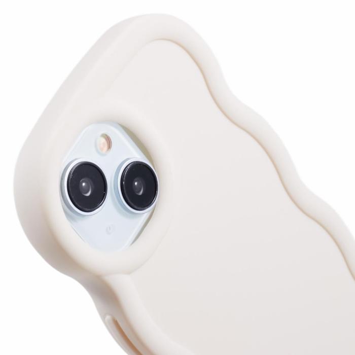 Bild 6,  iPhone 15 Mobilskal Wavy Off White - Teknikhallen.se