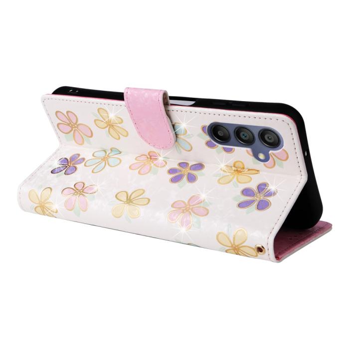 Bild 4,  Samsung Galaxy A16 Fodral RFID Färgglada Blommor - Teknikhallen.se