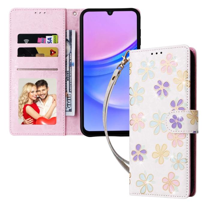 Bild 5,  Samsung Galaxy A16 Fodral RFID Färgglada Blommor - Teknikhallen.se