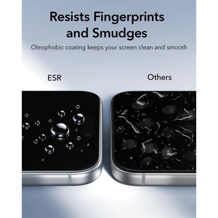 Bild 6, ESR ESR iPhone 18 Pro Max/17 Pro Max 2-PACK Skärmskydd UltraFit Härdat Glas - Teknikhallen.se