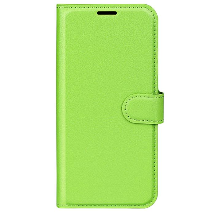 Bild 5,  Google Pixel 8A Litchi Läder Fodral Grön - Teknikhallen.se