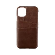 Onsala ONSALA iPhone 11 Skal &Auml;kta L&auml;der Kortfack Brun - Teknikhallen.se