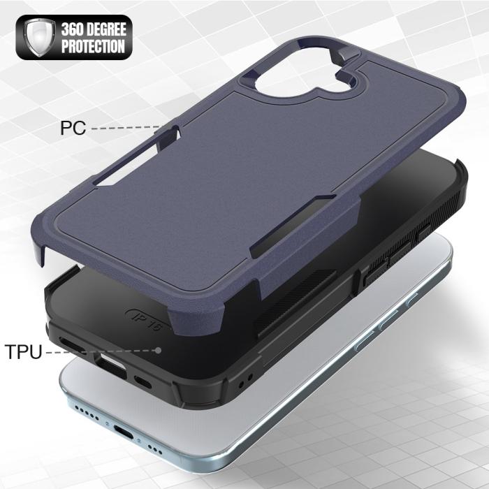 Bild 2,  iPhone 16 Skal Extreme Shockproof Hybrid Mörk Blå - Teknikhallen.se