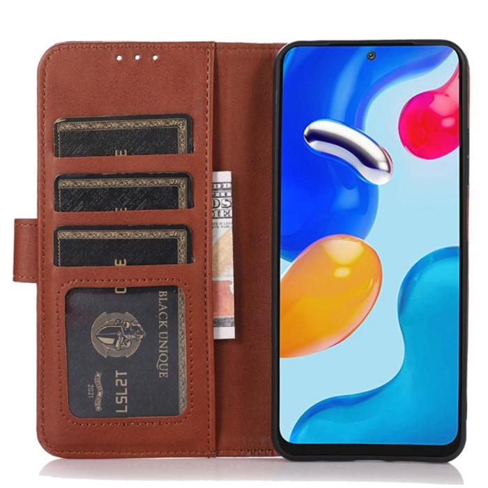 Bild 2,  Samsung Galaxy A25 5G Fodral Läder Brun - Teknikhallen.se