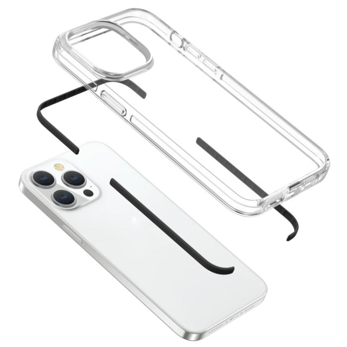 Bild 5,  iPhone 15 Pro Skal Hybrid Dual-Color Svart - Teknikhallen.se